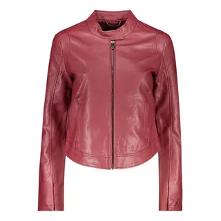Desigual Outdoorjacke Rote Damenjacke mit Taschen, Reißverschluss & Knopfdetails M
