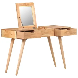 Schminktisch Mit Spiegel 112x45x76 Cm Akazie Massivholz