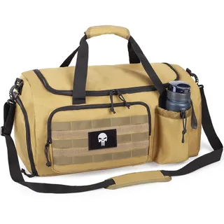 Taktische Sporttasche für Herren, 40L große Reisetasche mit Schuhfach, Sporttasche mit Nassfach, Multifunktionale Weekender-Tasche – geeignet für Reisen, Camping und Wandern