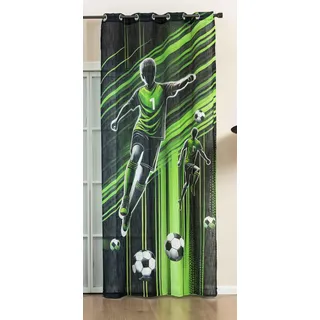 Gardinenbox Seoul Collection Ösen 245 x 140 cm Fussball