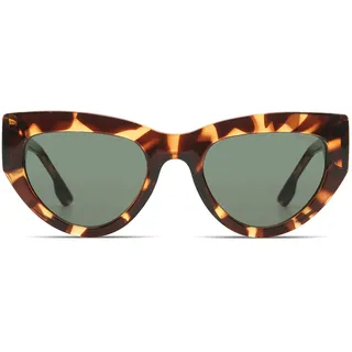 KOMONO Kim Havana Unisex Cat-eye Tritan-Sonnenbrille für Damen und Herren mit UV-Schutz und kratzfesten Gläsern - Einheitsgröße