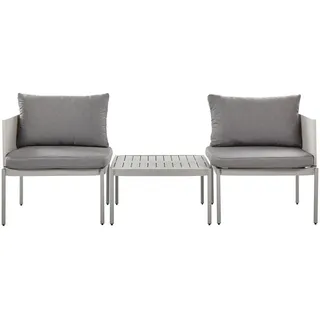 Beliani Terracina Set 2-tlg. Grau
