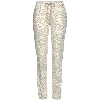 LASCANA Schlafhose Uni oder mit tollem Animal-Print Beige 40/42