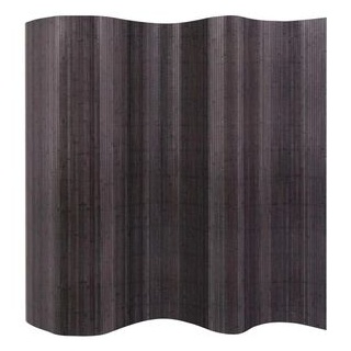 vidaXL Paravent innen, 1-teilig, Bambus, grau, 250 x 165 cm