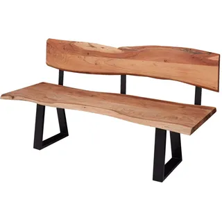Wohnling Sitzbank GAYA Braun 160 x 60 cm