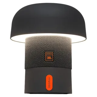 Kooduu Sensa Play Mini Tischlampe mit JBL-Bluetooth-Lautsprecher, dimmbarer LED-Beleuchtung, Schutzklasse IP53, Anthrazit - Grau