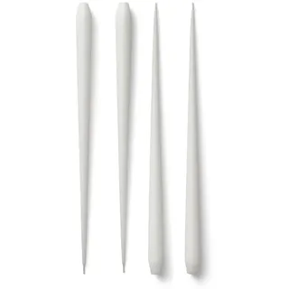 STOFF Nagel Große Stabkerze 4 Stück White