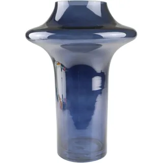 Dekovase AM DESIGN "Bauchige Glasvase in Blau", blau, B:20cm H:29cm, Glas, Vasen, als farbenfrohes Statement
