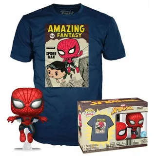 Funko Pop! Marvel Spiderman - Zestaw Figurki i Koszulki z Komiksu