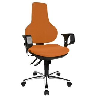 Bürostuhl »Ergo Point SY Deluxe« mit Armlehnen orange, Topstar