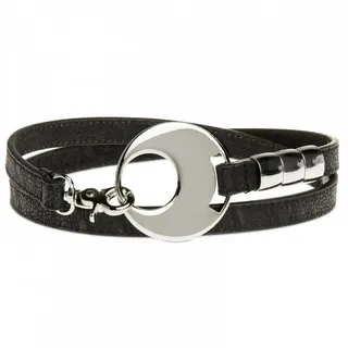 Caspar Taillengürtel GU277 schmaler eleganter Damen Gürtel schwarz|silberfarben 105