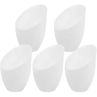 Kisangel 5 Stück Hufeisen Lampenschirm aus Glas mit Mittelloch 42mm Schräg Design für Tischlampe E14 für Schreibtischlampe und Bürobeleuchtung