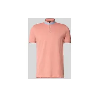 Regular Fit Poloshirt aus reiner Baumwolle mit Stehkragen, Lachs, $listsize[$i].replace('"','"')