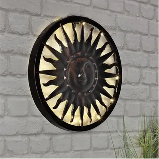Hi Solarleuchte Metall Ø 40 cm 1 Stk bronze