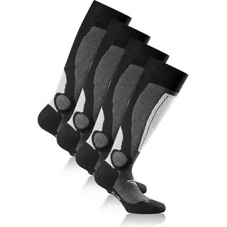 Rohner Socken Basic Ski Kniestrümpfe 2er Pack Grau 43-46