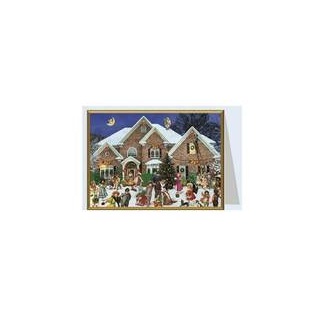 "99148 - Mini-Adventskalender Karte - \"Viktorianisches Haus\""