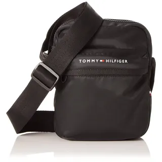 Tommy Hilfiger Herren Umhängetasche TH Skyline Mini Reporter Klein, Schwarz (Black), Einheitsgröße - Einheitsgröße