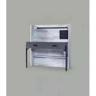Sekretär Schreibtisch Tisch 130x60x138 Schreibtische Tische Möbel Holz Computer - Grau