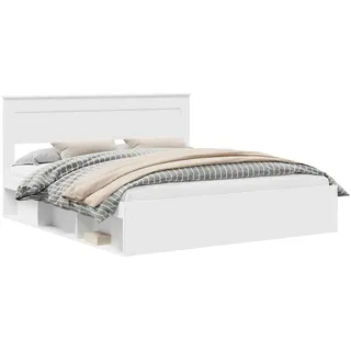 vidaXL Moderner Bettrahmen 200 x 200 cm Weiß
