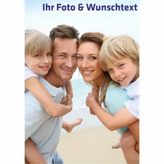 INDIGOS UG - Aufkleber selbst gestalten - Wandbild 15x20 cm hoch - Aufkleber personalisiert - gedruckt mit Foto & Wunschtext personalisierte Geschenke - Fotogeschenk