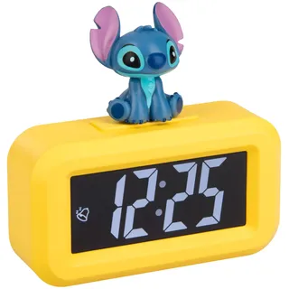 Paladone Disneys Lilo and Stitch Digitaler Mini-Wecker mit Musik, offiziell lizenzierte Schlafzimmerdekoration für Kinder und Jugendliche, niedliche Geschenkidee
