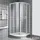 Viertelkreis Nova Schiebetür 200 200 silber Kunstglas N2R53V212011K