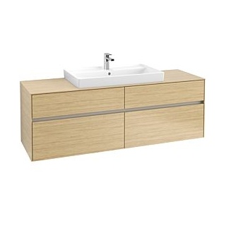 Waschbeckenunterschrank 160 x 55 cm Nordic Oak