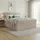 mbtmeble 180 x 200 cm Topper gepolstertem Kopfteil Farbe Beige Härtegraden H4 Topper Visco-Topper Beige