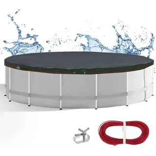 Runde Poolabdeckung 360 Cm Staubschutz Plane Mit Seil Schloss