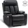 MCombo Fernsehsessel 7190 Leder 100 x 112 x 86 Schwarz elektrisch