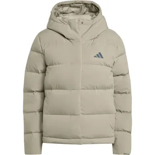 adidas Helionic Climawarm Daunenjacke mit Kapuze Silver Pebble L