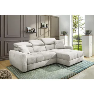Jockenhöfer Ecksofa Move Flachgewebe beige