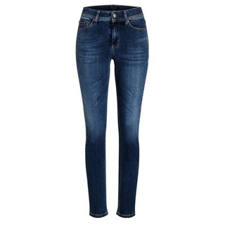 Cambio 5-Pocket-Jeans blau regular (1-tlg) blau|rot 42/32