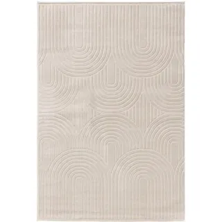 benuta basic Claire Kurzflorteppich 140 x 200 cm Weiß