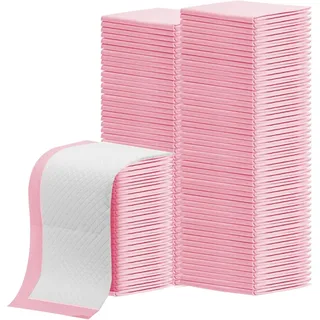 EXTRAPINS 100 Stück Betteinlagen Inkontinenz Einweg, 33 x 43 cm Wickelunterlage Einweg, Weich, Saugfähig und Wasserdicht, Inkontinenzunterlage für Betten, Erwachsene, Senioren oder Kinder