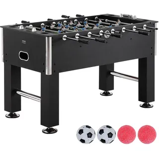 Vevor Kickertisch, 140 cm Standardgröße, Indoor-Kickertisch in Voller Größe für Zuhause, und Spielzimmer, Fußball mit 4 Bällen und 4 Getränkehaltern