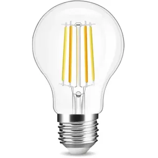 GLEDOPTO E27 ZigBee Smart Filament CCT Leuchtmittel kompatibel mit Philips Hue*, Alexa & Google (Bridge erforderlich), 2200-6500K (A60, Klar)