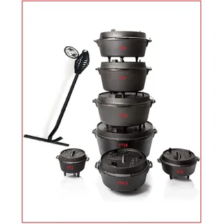 Petromax Dutch Oven mit Deckelheber  Ft1-Ft18  zur Auswahl mit und ohne Füsse