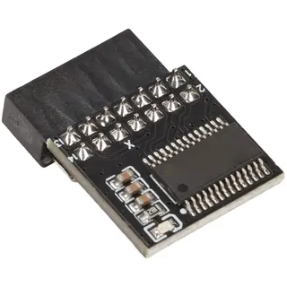 Bewinner TPM 2.0 Modul 2x7P 14 Pin MSI für Win 11 Motherboards, Sichere Lagerung, Weitgehend Kompatibel mit DDR3 Unterstützung, Schwarz