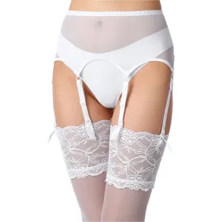 Merry Style Strapsgürtel Damen Strumpfgürtel MSKS912 weiß L