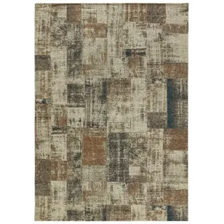 benuta Teppich Frencie, rechteckig, Höhe: 5 mm, Kunstfaser, Berber, Ethno-Style, Wohnzimmer beige|blau Ø 0 cm x 80 cm x 165 cm x 5 mm