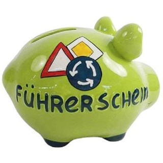 Spardose Schwein"Führerschein"-Keramik, 12,5 x 9 cm