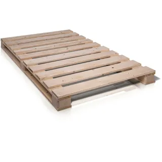 PALETTI Futonbett Massivholzbett Singlebett Bettgestell Fichte massiv 140x200 cm