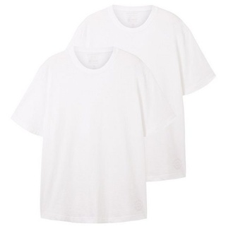 TOM TAILOR PLUS T-Shirt (Packung, 2-tlg) mit klassischem Design grau 4XL