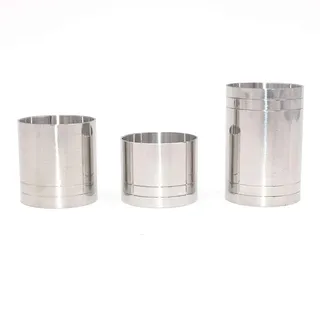 DollaTek 25 ml/35 ml/50 ml Cocktail Jigger Cup Liquor Messbecher gerade zylindrische Messbecher Barkeeper Drink Mixer Party Bar Bartending Tools - eins für jedes