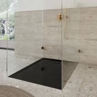 Kaldewei Rechteck-Duschwanne 130 x 100 cm Stahl Schwarz (375800010701)