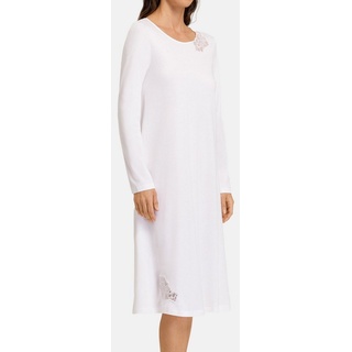 Hanro Nachthemd Naila (1-tlg) Nachthemd - Baumwolle - 110 cm lang mit langen Ärmeln weiß S