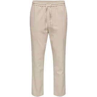 Only & Sons ONSLinus Crop Slim Fit Hosen Beige L