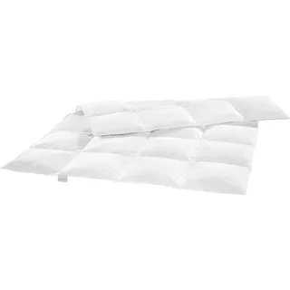 sleepling leichte Daunenbettdecke 135 x 200 cm, Sommerdecke, 60% / 40% Federn, waschbar, sleepling - Weiß