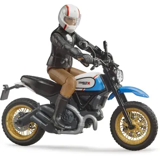 Bruder 63051 - Scrambler Ducati Desert Sled mit Fahrer schwarz 1:16